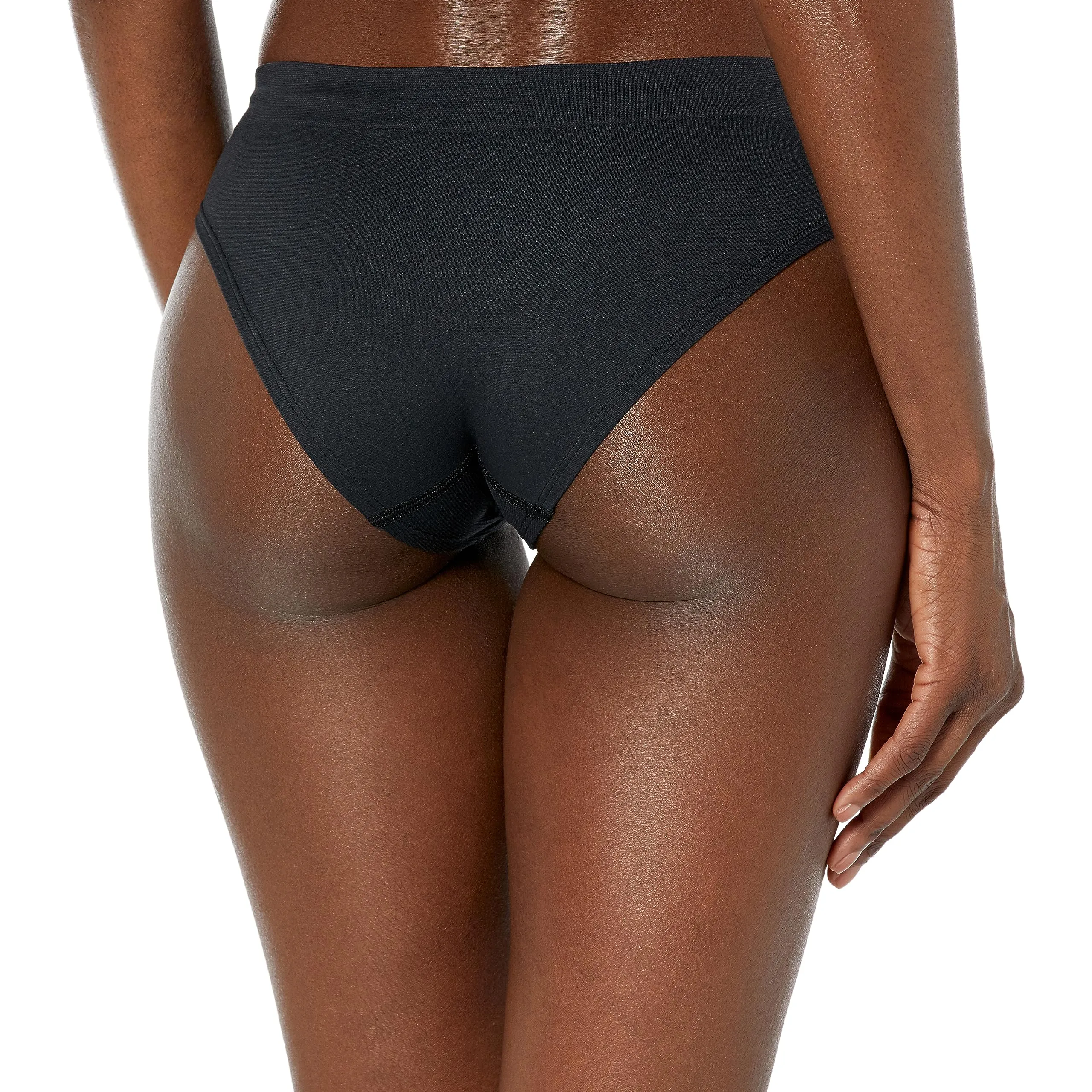 adidas Women's Seamless Hipster Underwear 3 Pack, Pink Heather/Black/Heather Grey, Small