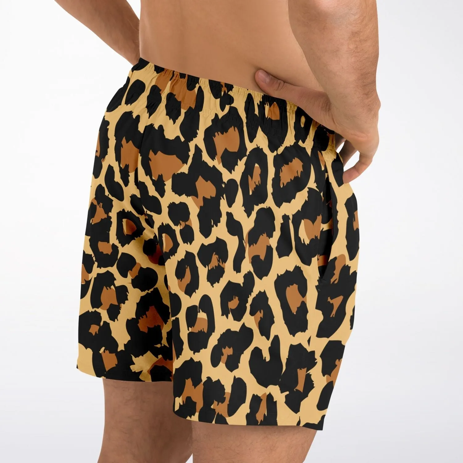 Animal Print 5.5" Men Swim Shorts