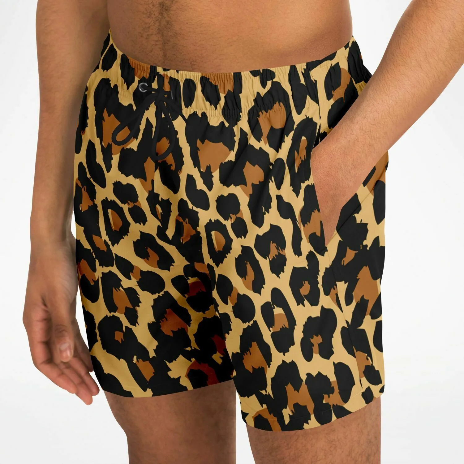 Animal Print 5.5" Men Swim Shorts
