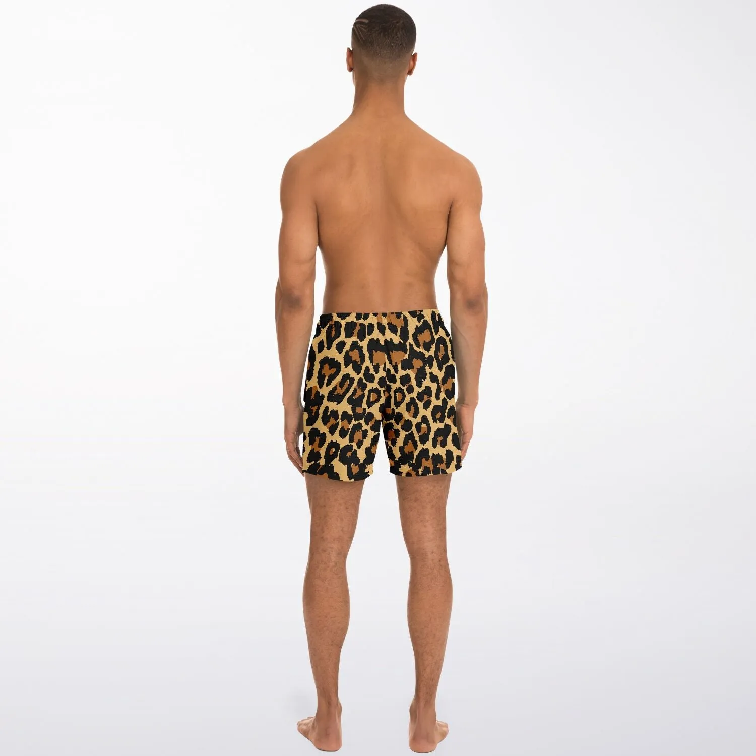 Animal Print 5.5" Men Swim Shorts