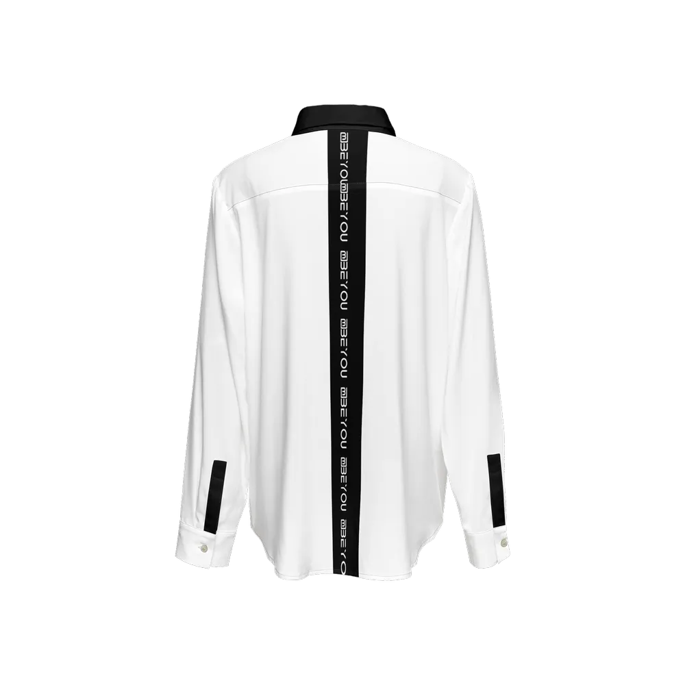 Be-Poppin Women's Recycled Black Button Up Blouse