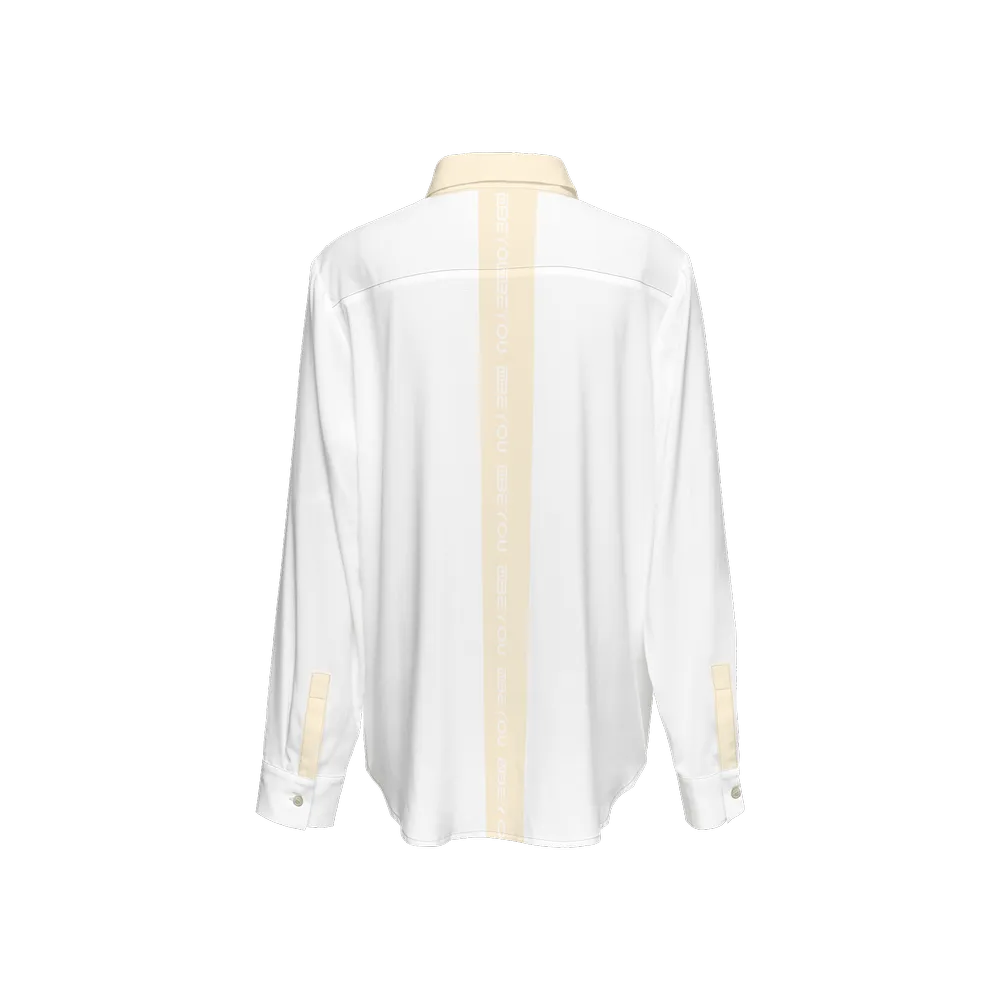 Be-Poppin Women's Recycled Cream Button Up Blouse
