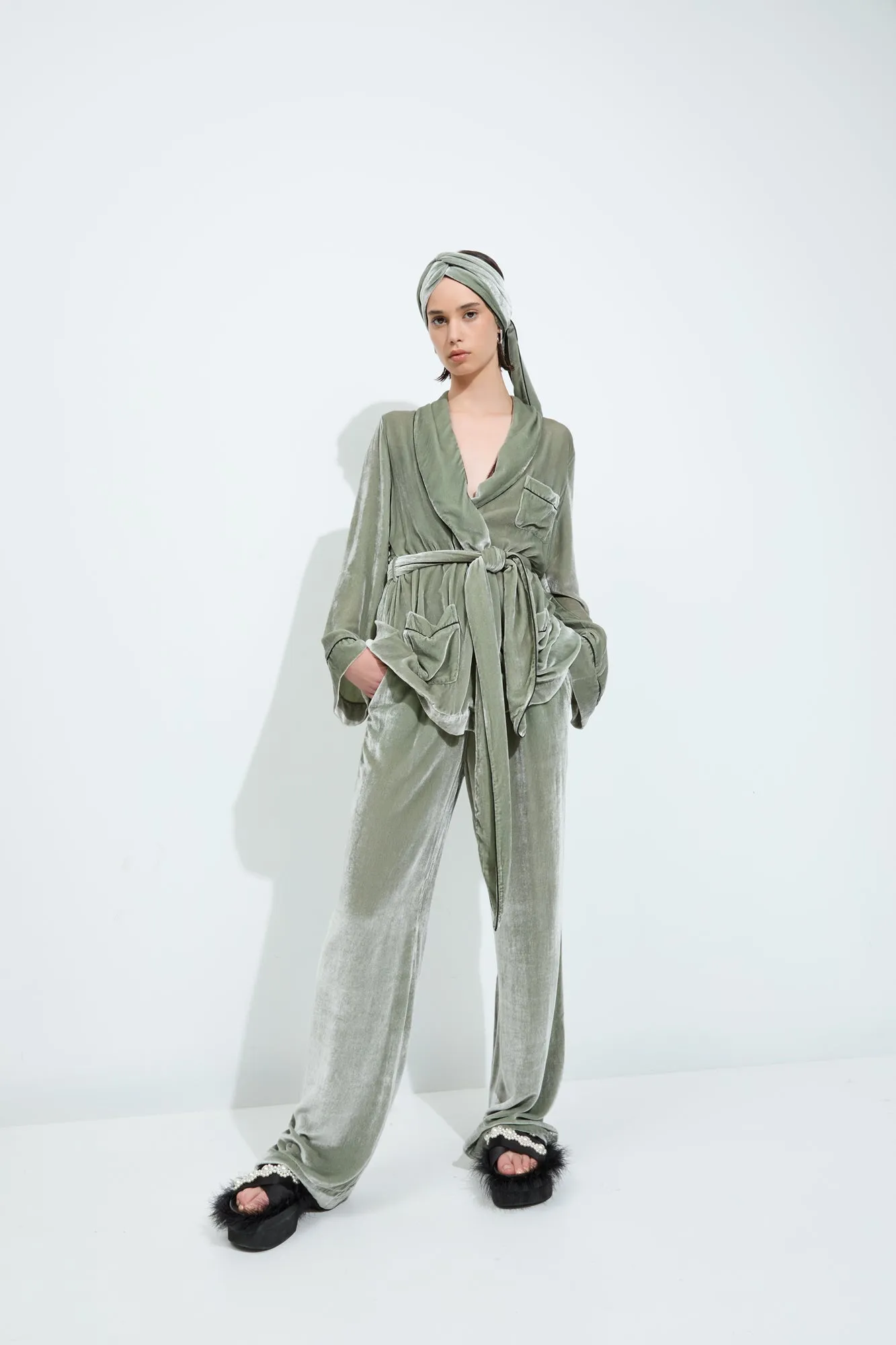 BON VIVANT ROBE {SAGE}
