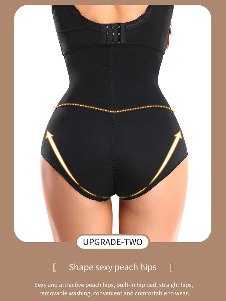 Breathable Lace High Waist Control Padded Hip Lifter Shorts