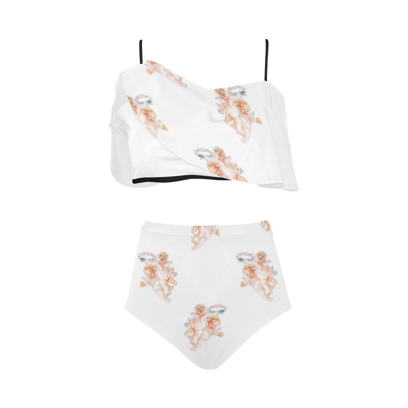 cheribum aloft smaller High Waisted Ruffle Bikini Set (Model S13)