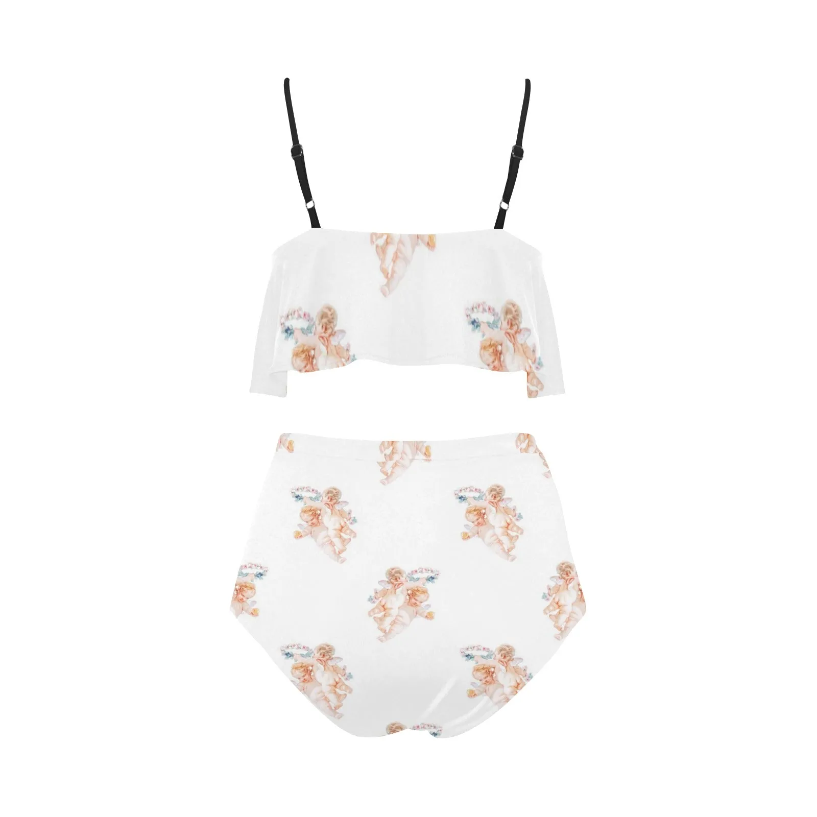 cheribum aloft smaller High Waisted Ruffle Bikini Set (Model S13)