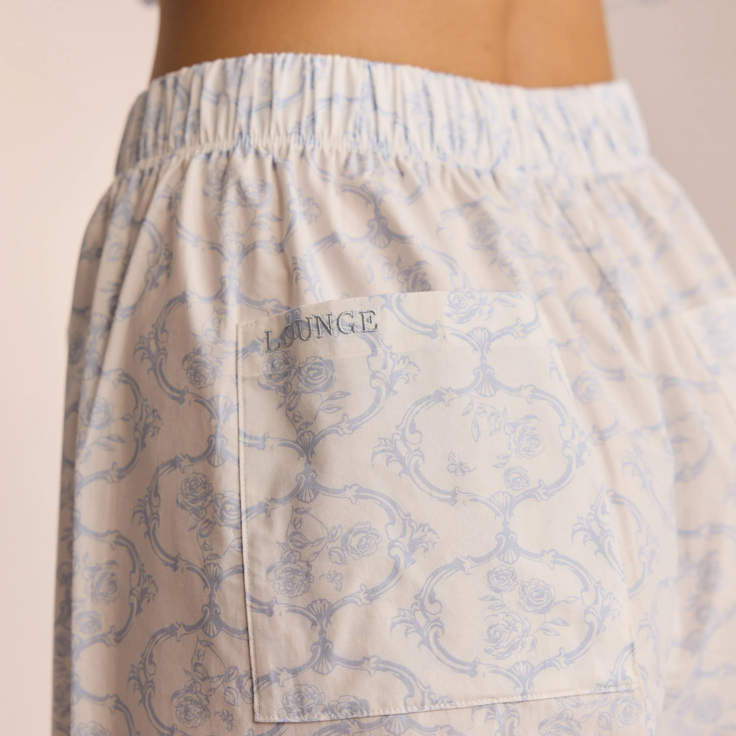 Cotton Pajama Pants - Blue