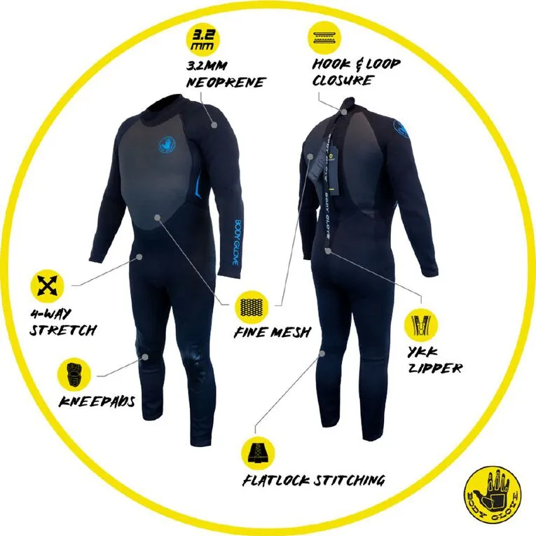 Diving Body Glove Men's Full Suit Black/Blue XL
