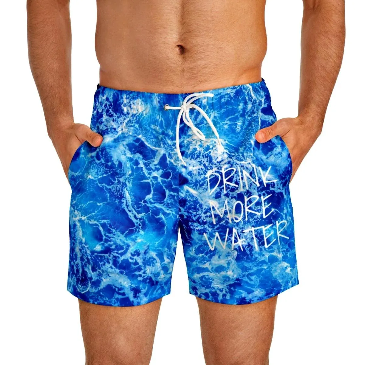 Drink More Water Men's Swim Trunks