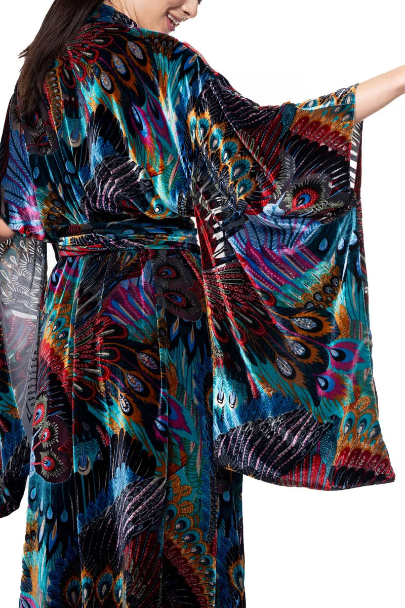 Erté Velvet Long Robe