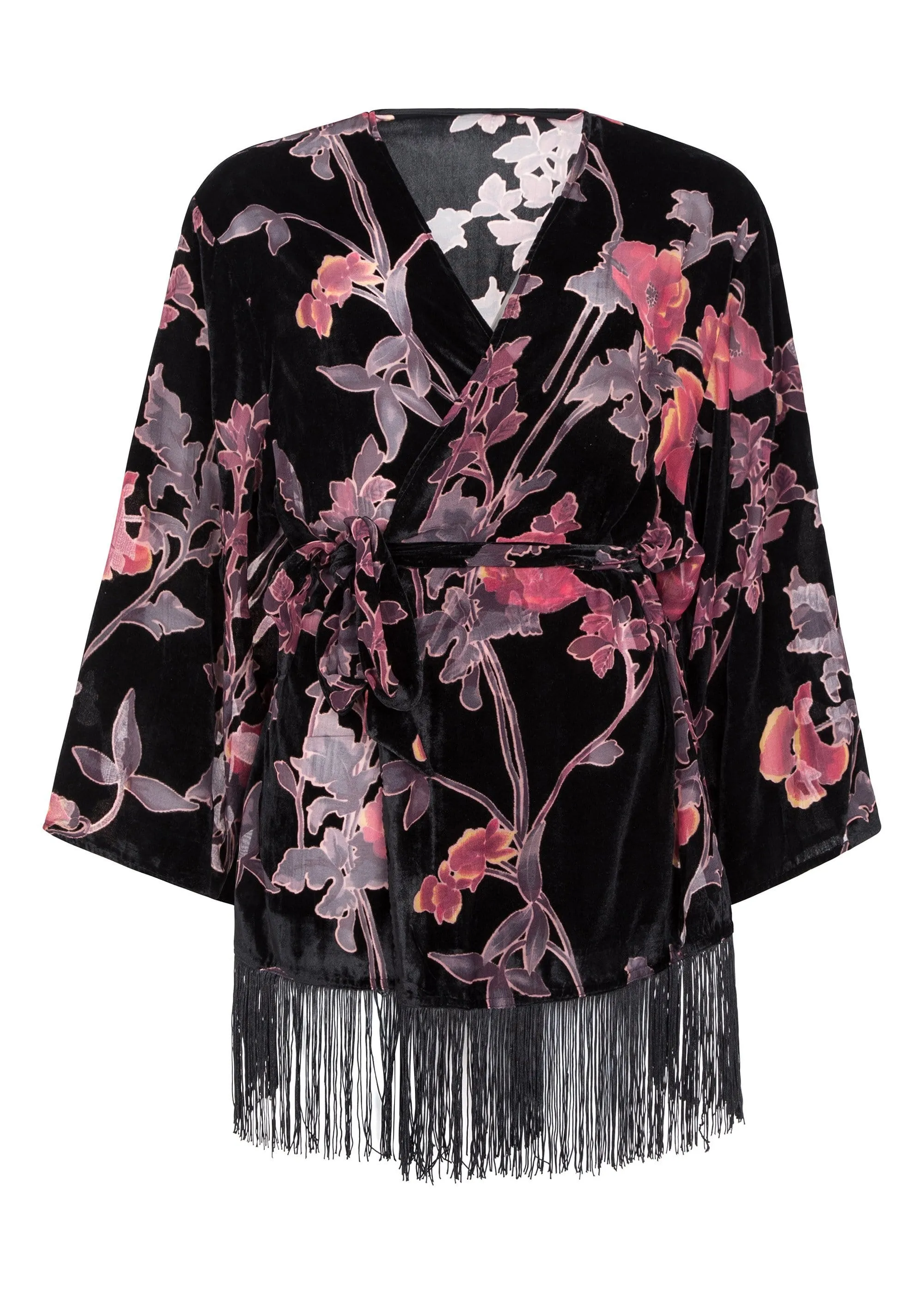 Francois Black Deco Devore Robe