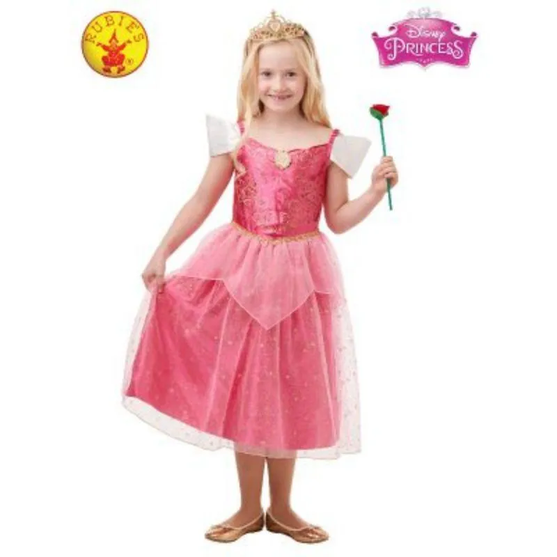 Girls Sleeping Beauty Glitter & Sparkle Costume - S