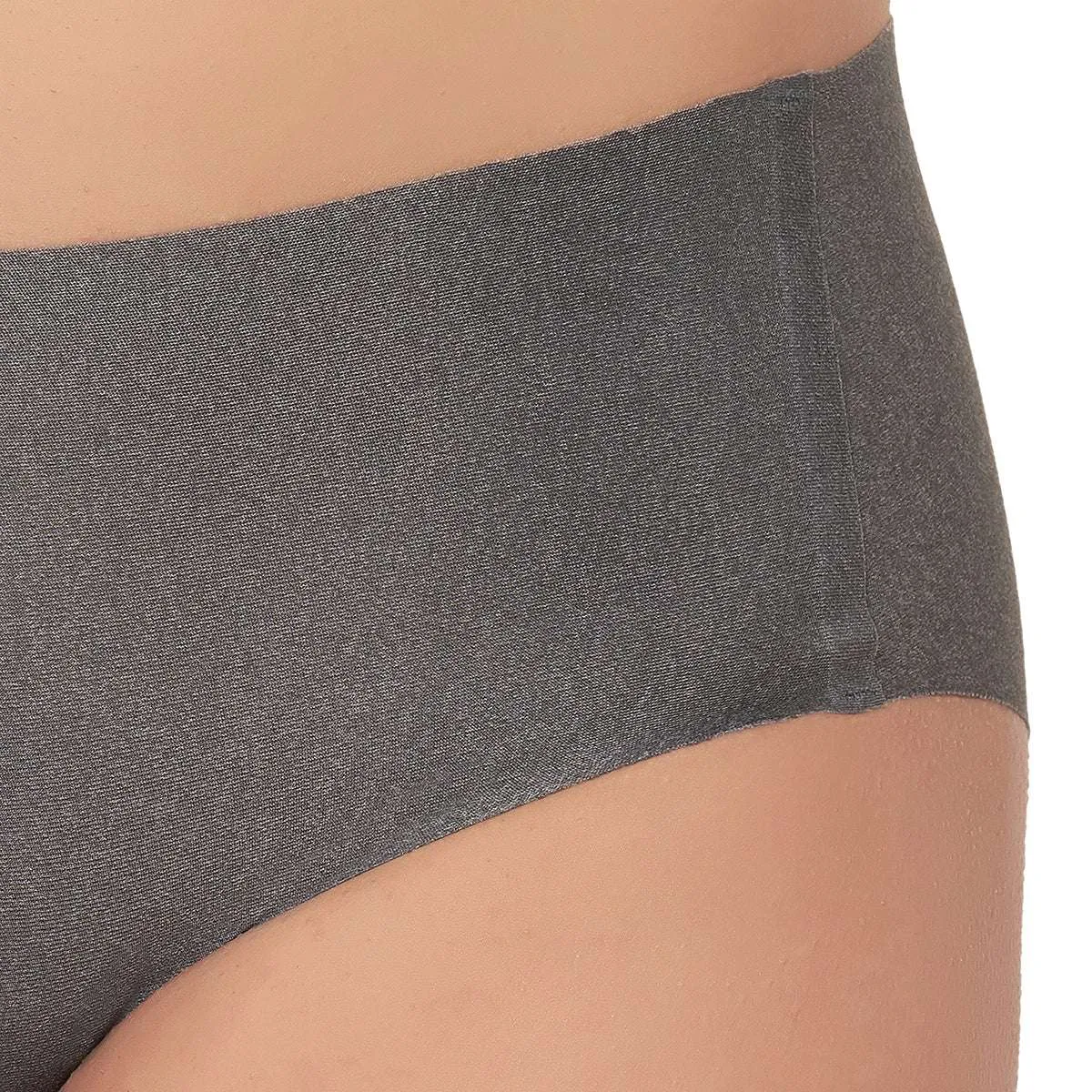 Gococi Mid Waist Full Coverage Everyday Wear Hipster Panty - Grey