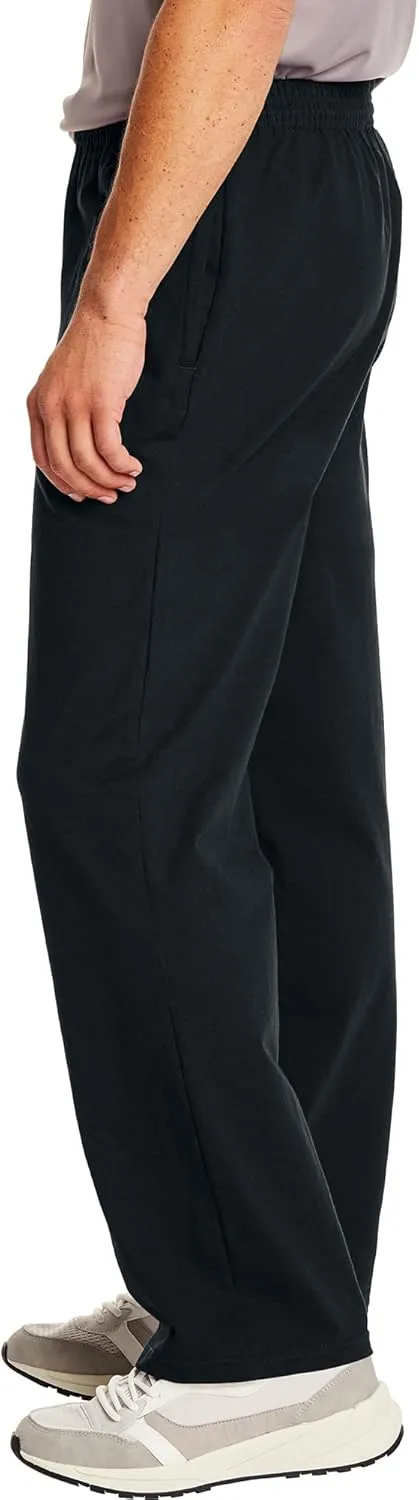 Hanes Essentials Sweatpants, Mens Cotton Jersey Pants with Pockets, 33