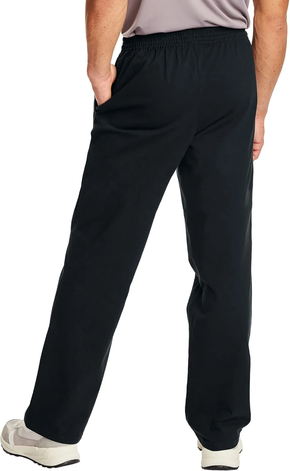 Hanes Essentials Sweatpants, Mens Cotton Jersey Pants with Pockets, 33