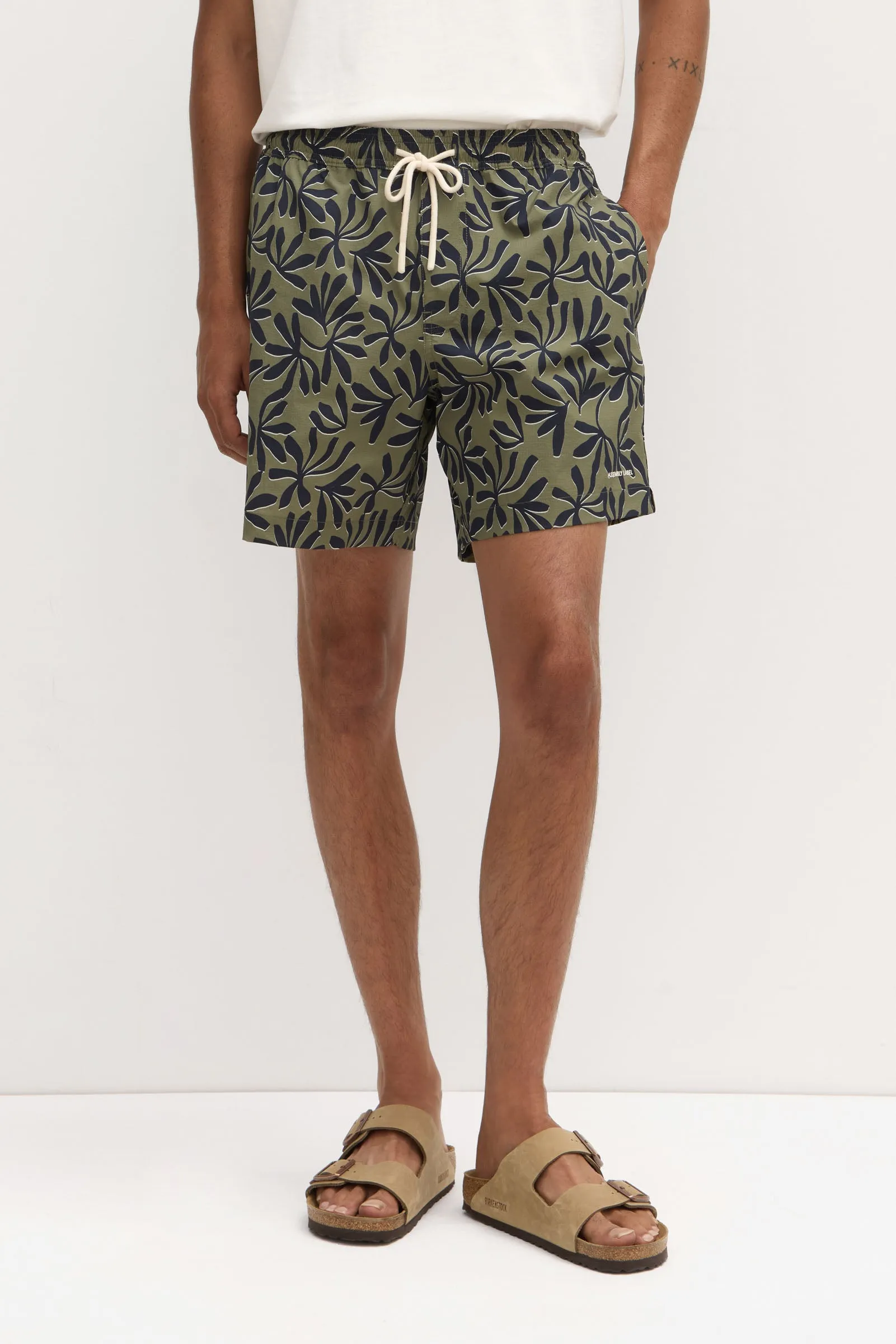 Hibiscus Print Swim Short