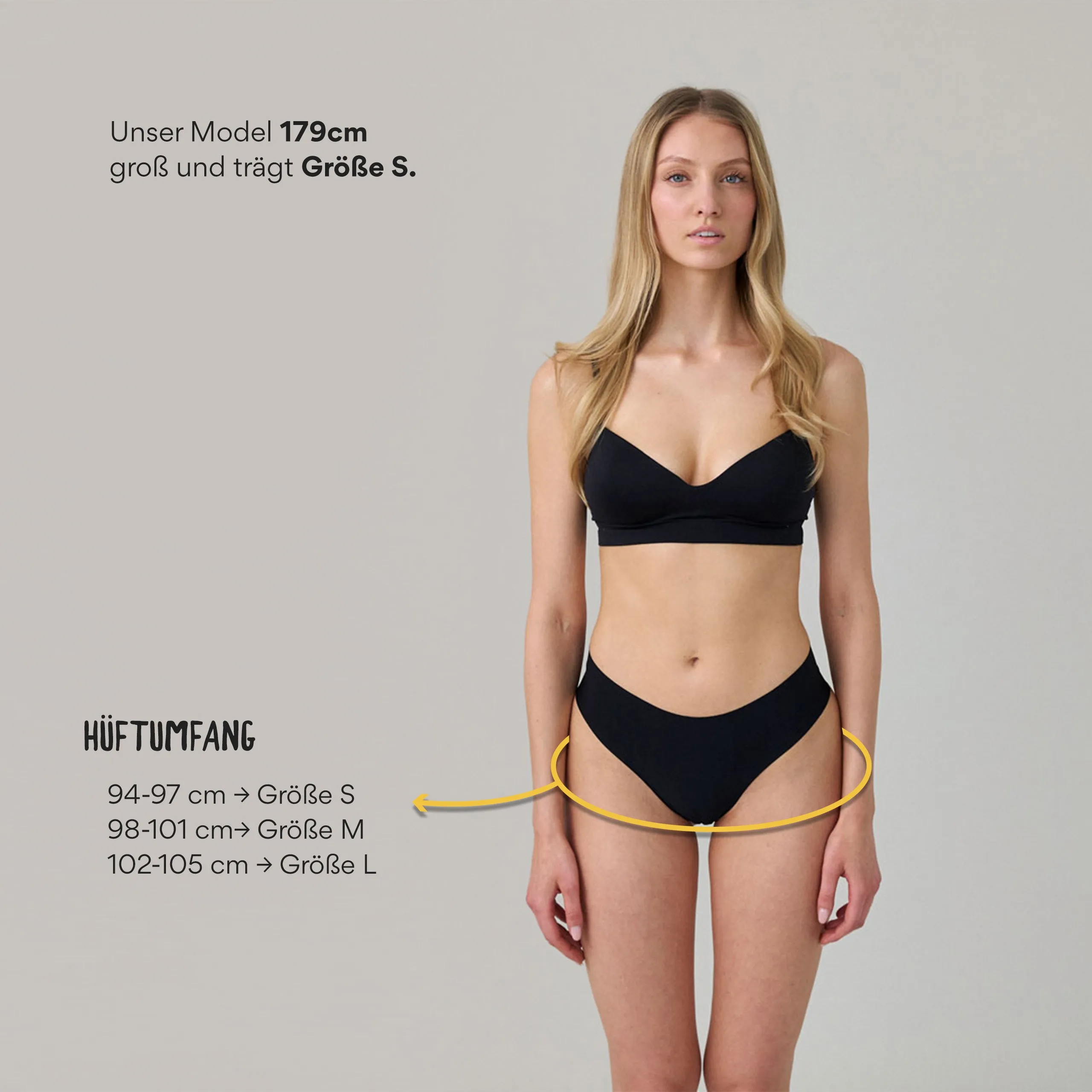 Hipster Panties aus Mikrofaser | Schwarz