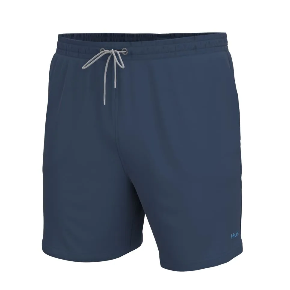 Huk Mens Lined Swim Volley Shorts