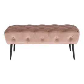 Maree Velvet Ottoman Blush Pink