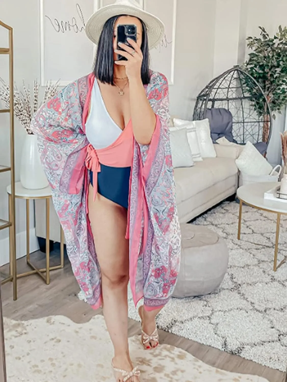 Moss Rose Women Summer Bikini Kimono Bathing Suit Cover Ups for Swimwear