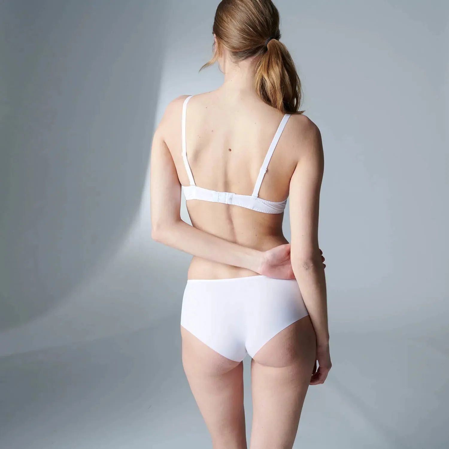 Saga Push Up Plunge Bra In White
