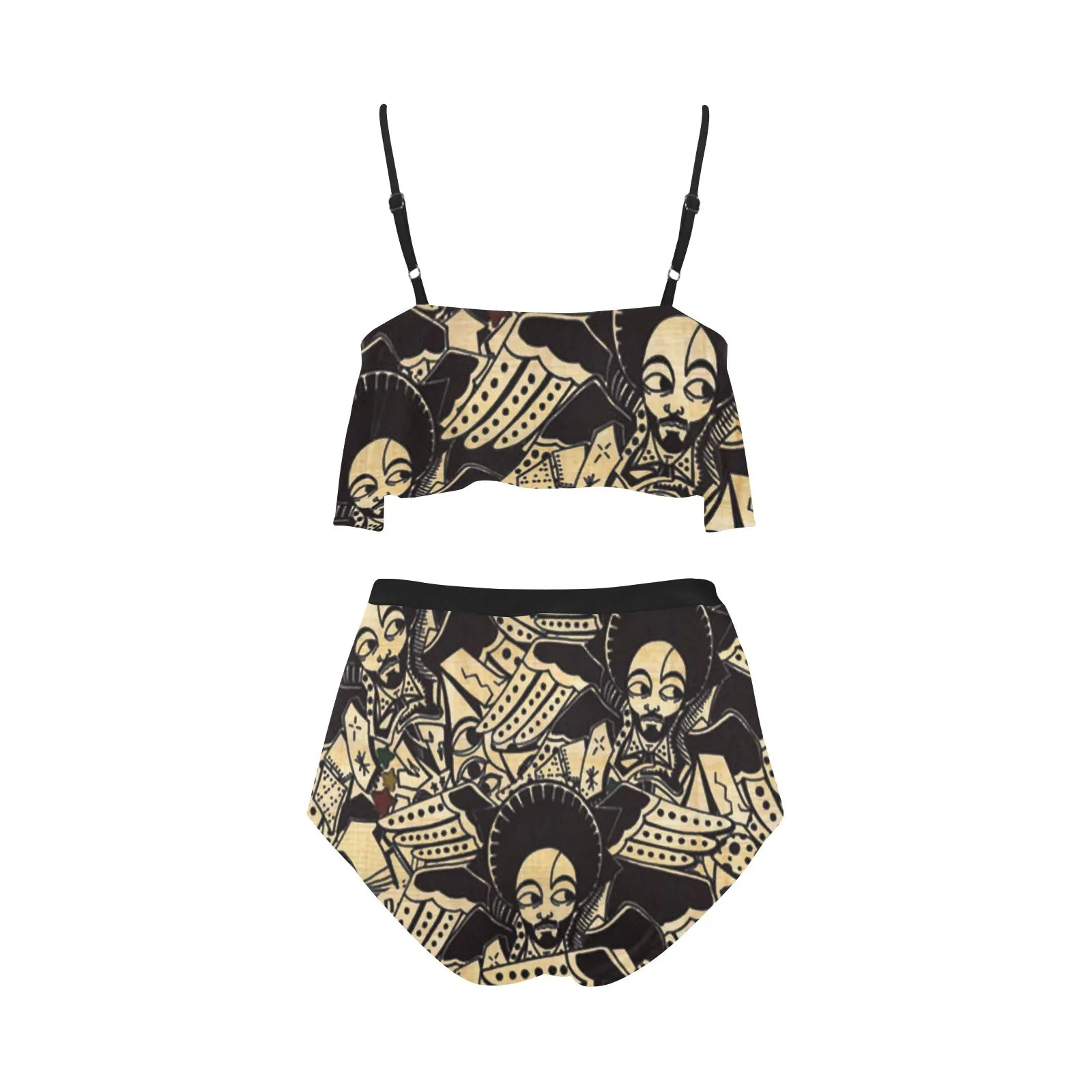 SATTA MASSAGANA High Waisted Ruffle Bikini Set