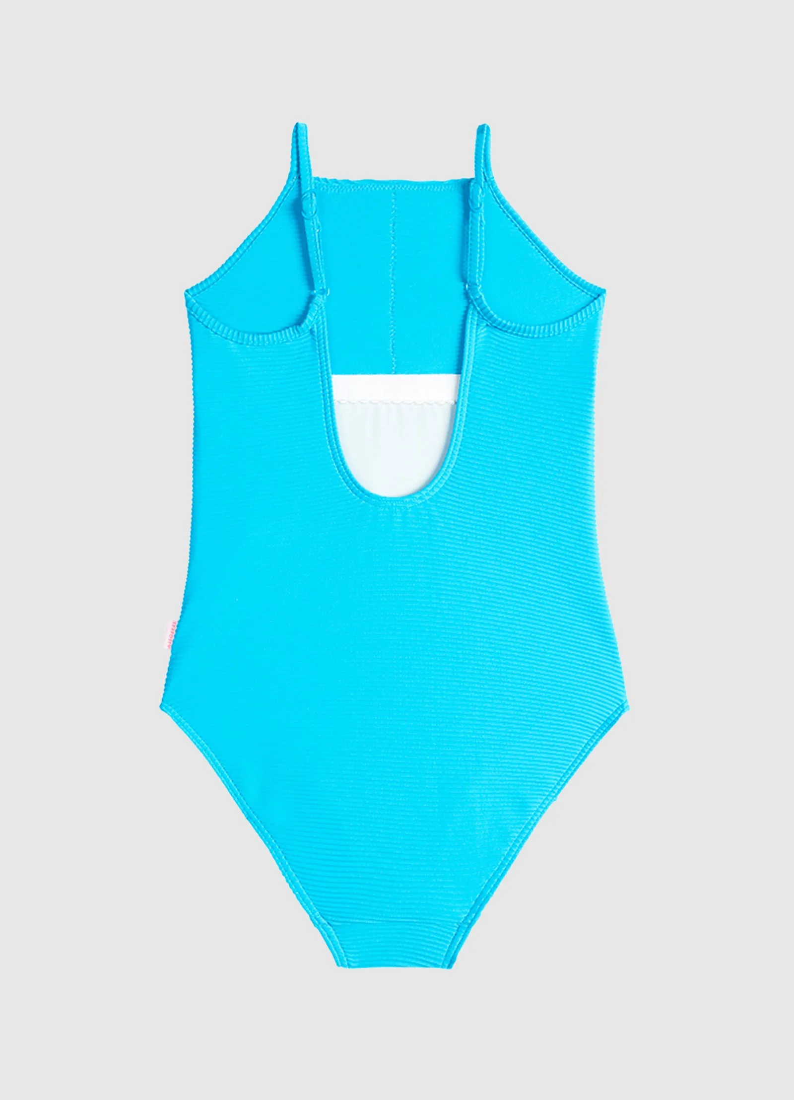 Seafolly Girls Summer Essentials ScubaBlue Ribbed One Piece - FINAL SALE