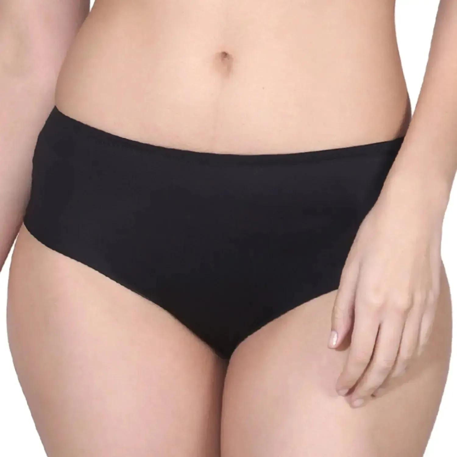 SEAMLESS HIPSTER PANTIES | COTTON CROTCH & NO VISIBLE PANTY LINES | FULL COVERAGE | 4 ASSORTED COLOURS