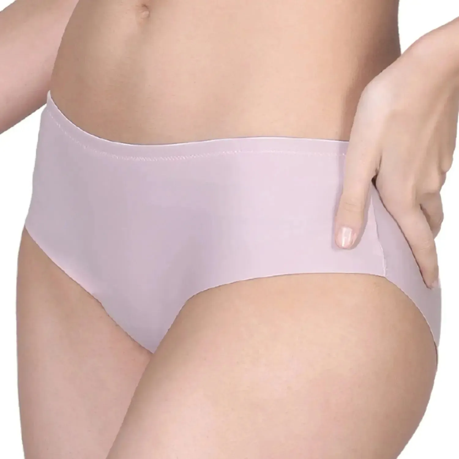 SEAMLESS HIPSTER PANTIES | COTTON CROTCH & NO VISIBLE PANTY LINES | FULL COVERAGE | 4 ASSORTED COLOURS