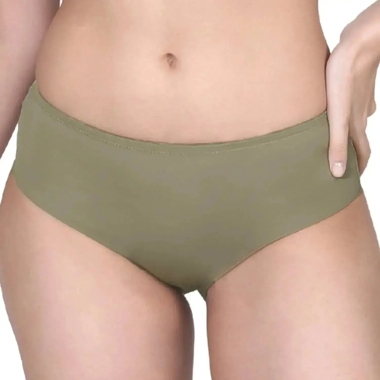 Seamless Hipster Panties For Women And Girls | Cotton Crotch & No Visible Panty Lines | Full Coverage Panties Set of 3 In Assorted Colours