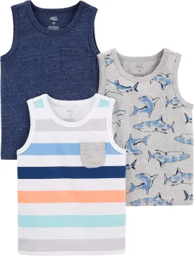 Simple Joys by Carter's Baby Boys' 3-Pack Muscle Tank Tops