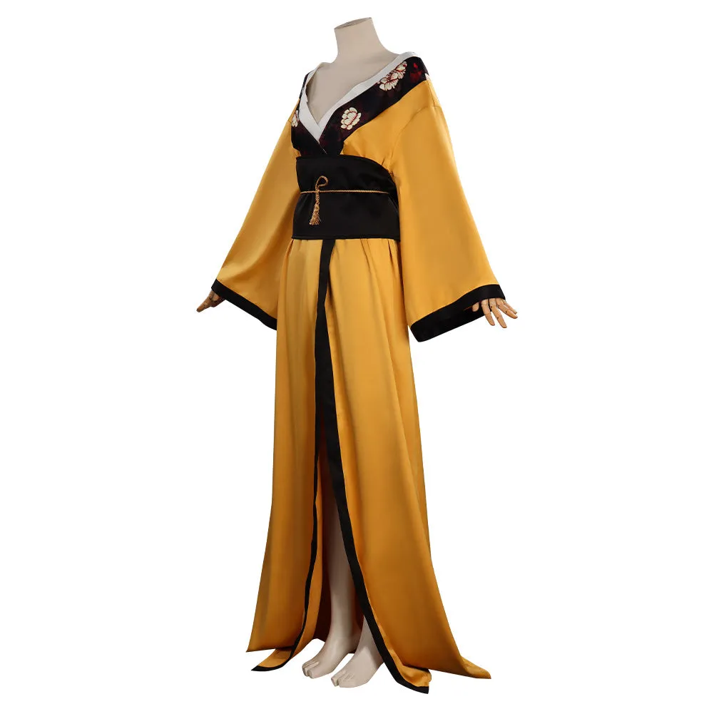 The Witcher 3: Wild Hunt  Ciri Kimono Outfits Cosplay Costume Halloween Carnival Suit