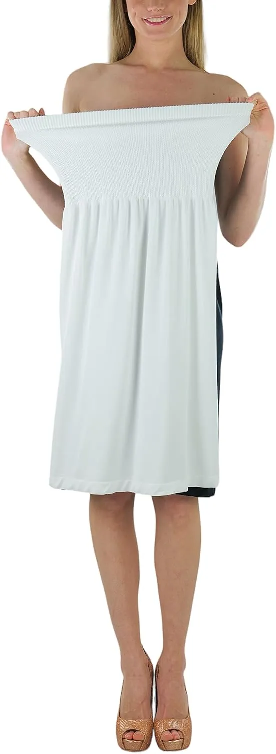 ToBeInStyle Womens Strapless Cover Up Tube Dress Beach Summer Bandeau Flowy