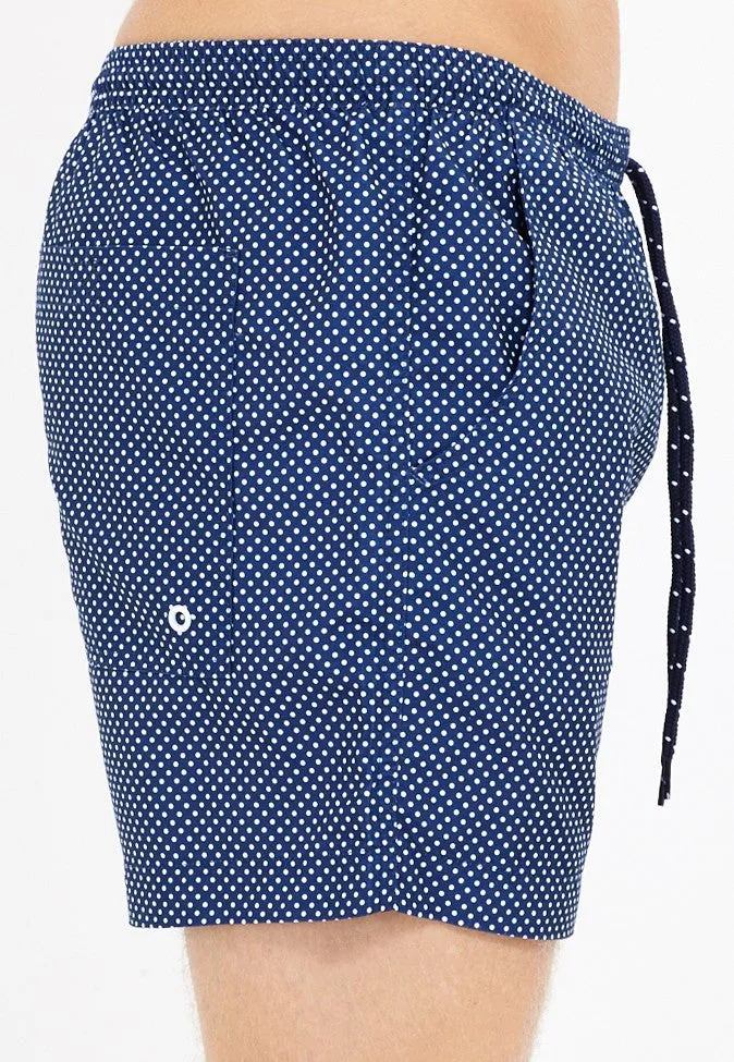 TOBY POLKA DOT PRINT SWIM SHORTS