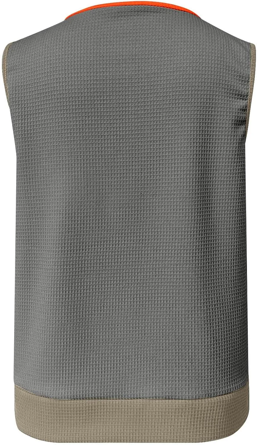 Waffle Knit Tank Top for Women Summer Trendy Oversized Scoop Neck Sleeveless Shirts Color Block Tops with Pocket