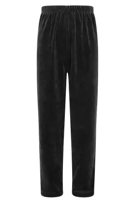 Women's Black Velour Lounge Pants