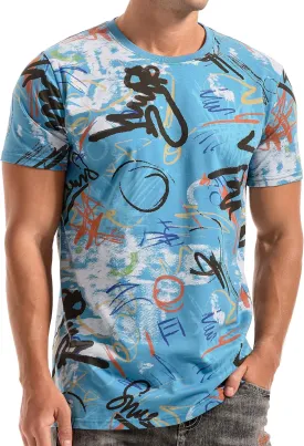 YININF Mens Hipster Hip Hop Short Sleeve Print T-Shirt Shirts Men